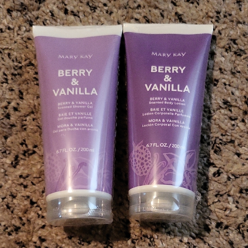 Mary Kay Berry & Vanilla Body Wash and Lotion - Purple